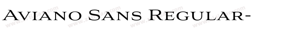 Aviano Sans Regular字体转换